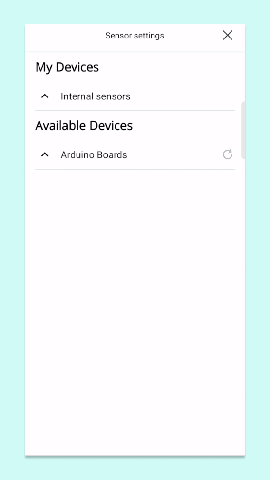 Finding the device in the 'Arduino boards' category.