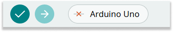 Cloud Editor with red cross icon showing in the board selector menu 
