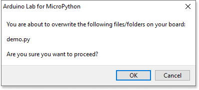 Dialog windows overwrite notification