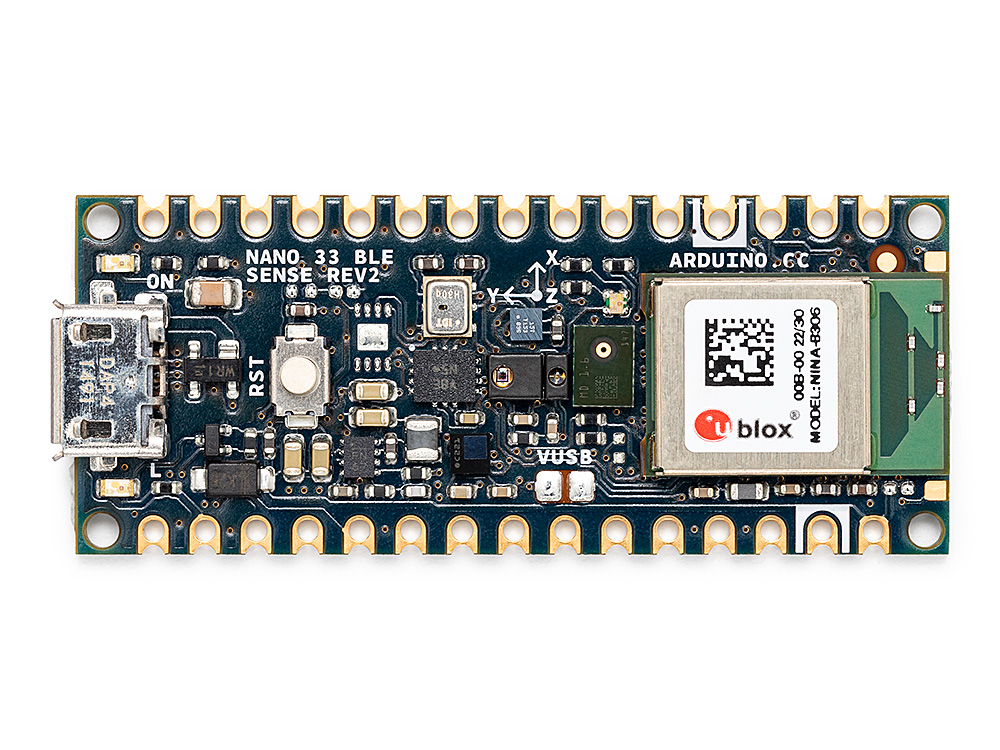 Arduino Nano 33 BLE Rev2 (front)