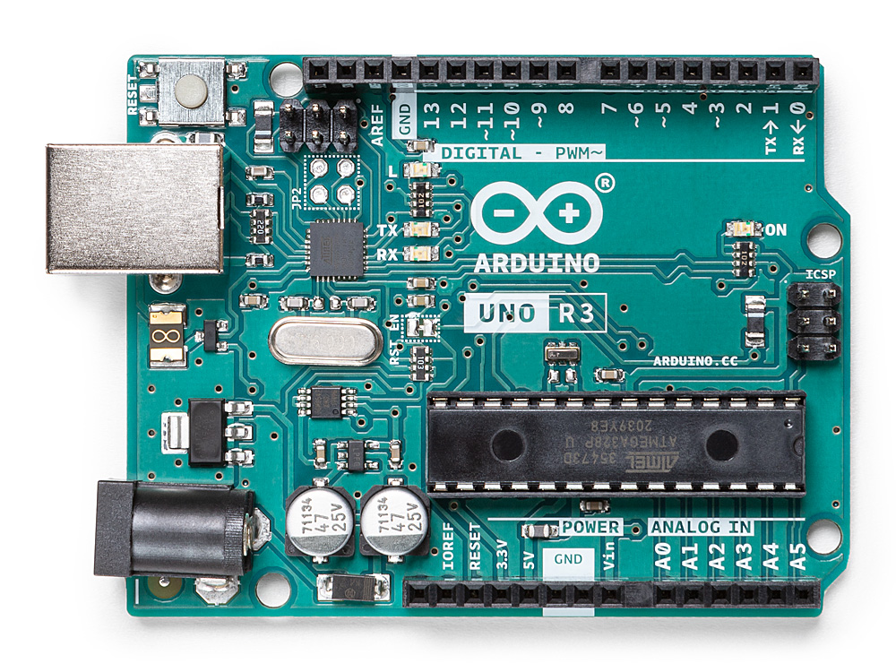 Arduino UNO R3 (front)