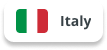 Button with the Italian flag and the text "Italy".