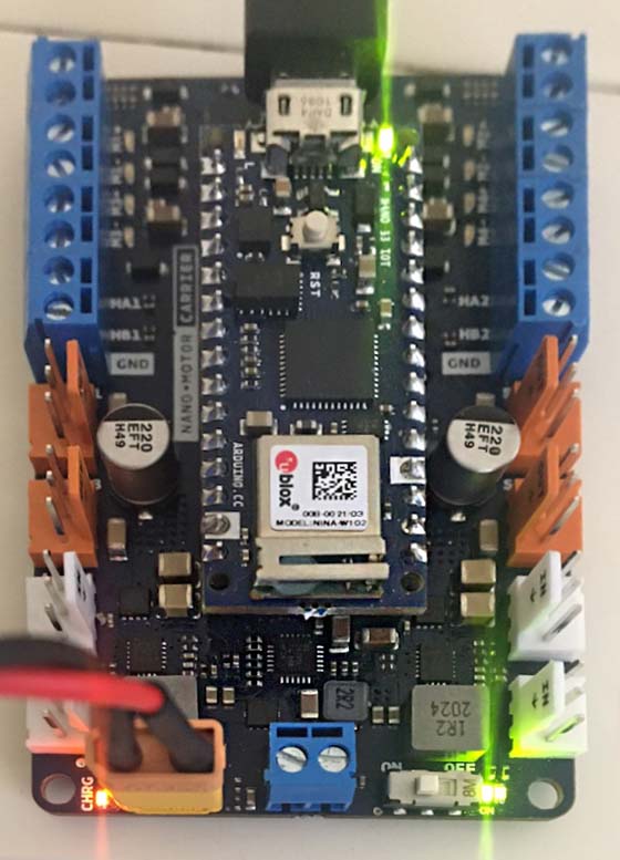 Nano motor carrier connected to USB