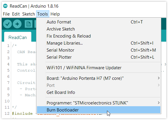 Burn Bootloader