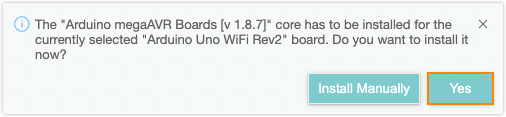 "Yes" button highlighted in pop-up