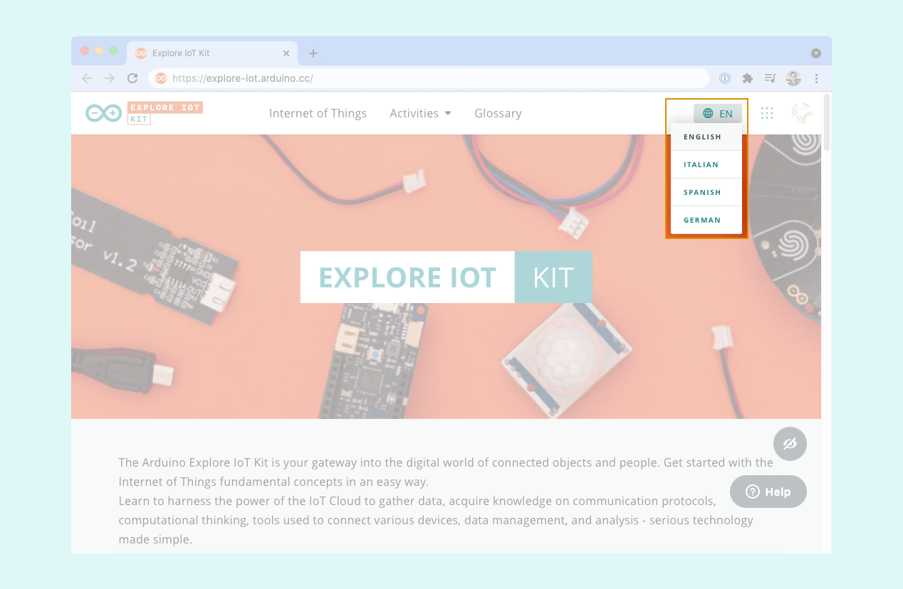 Change the course language – Arduino Help Center