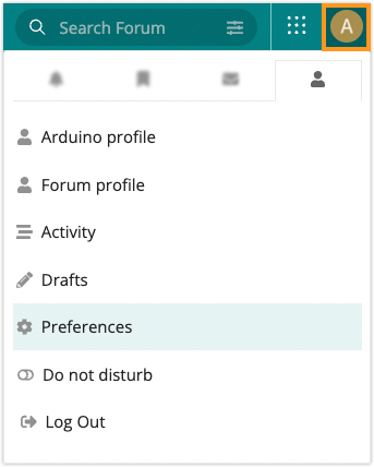 From forum preference tab select preference to change username