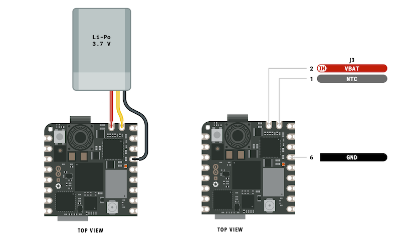 Connect A Battery To Nicla Sense Me Or Nicla Vision Arduino Help Center 5910